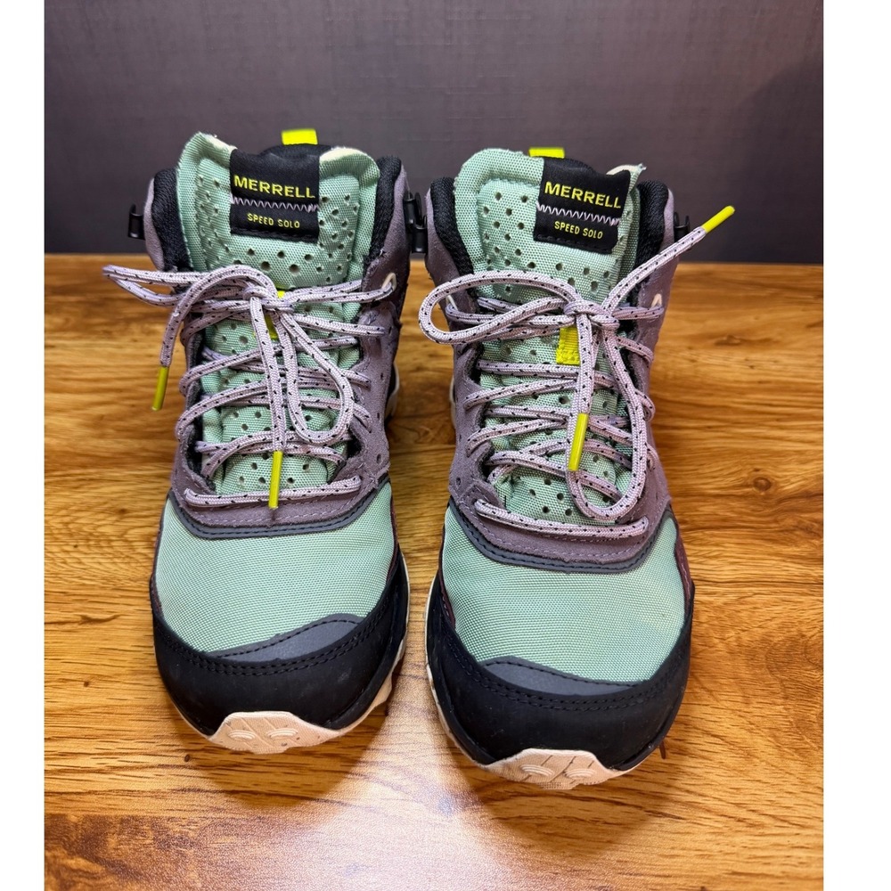 Merrell Speed Solo Waterproof Hiking Boots Women's Sage Lavender Vibram 6